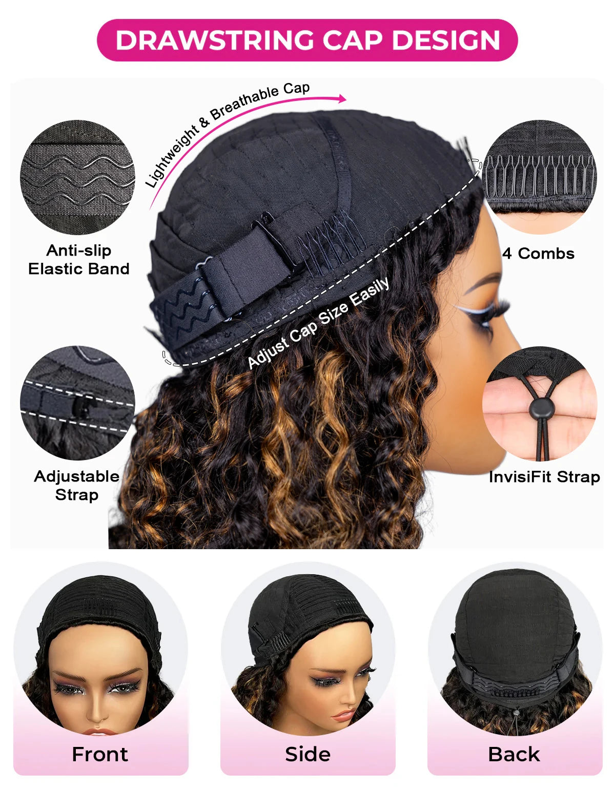 VSHOW 1B/30 Highlight Half Wig - ATSProducts