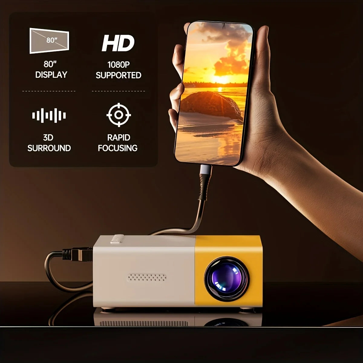 Portable Mini Projector - ATSProducts