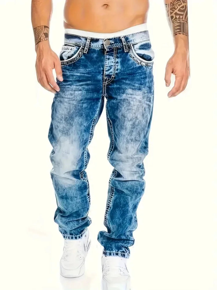 Men's Stone Washed Jeans - ATSProducts