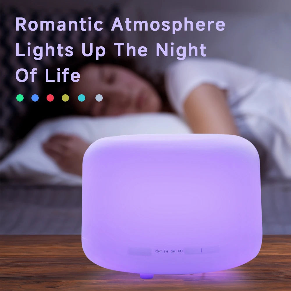 Air Humidifier Essential Oil Diffuser 500ML Ultrasonic Cool Mist Maker USB - ATSProducts