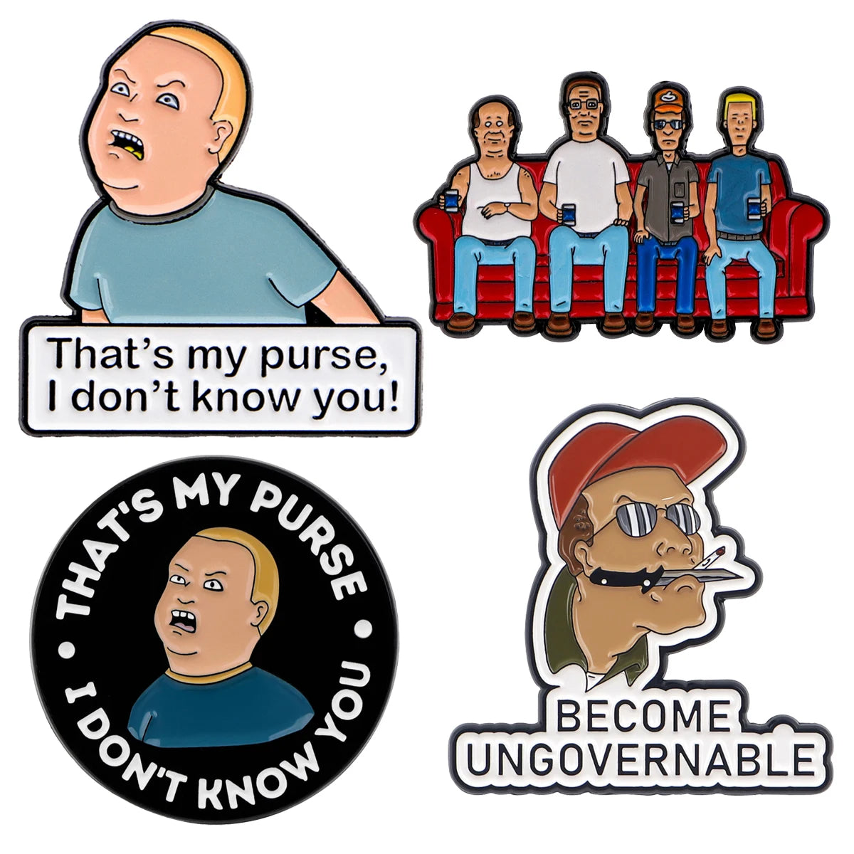 King Of The Hill Brooches - ATSProducts