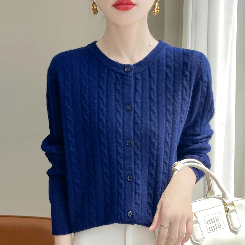 Shintimes O Neck Cardigans - ATSProducts