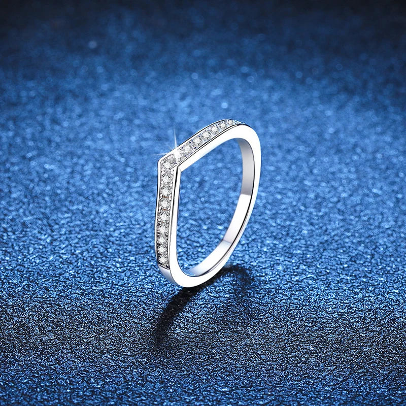 Platinum-Plated Moissanite Eternity Band - ATSProducts