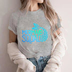 Mermaid Squad Print T-Shirts - ATSProducts