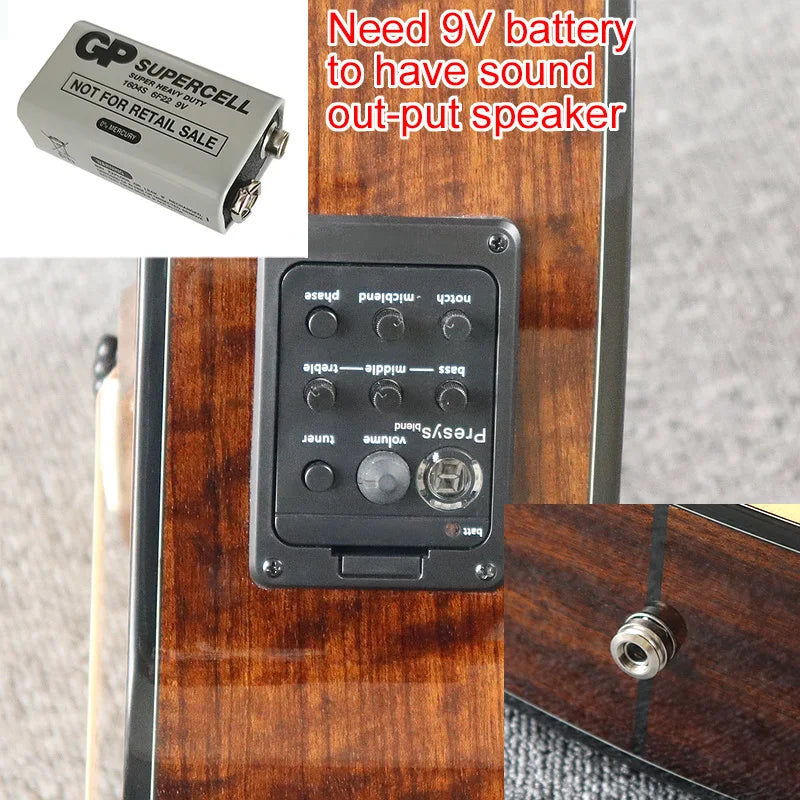 V-glorify 40 Inch 6 String Electric Acoustic Guitar - ATSProducts