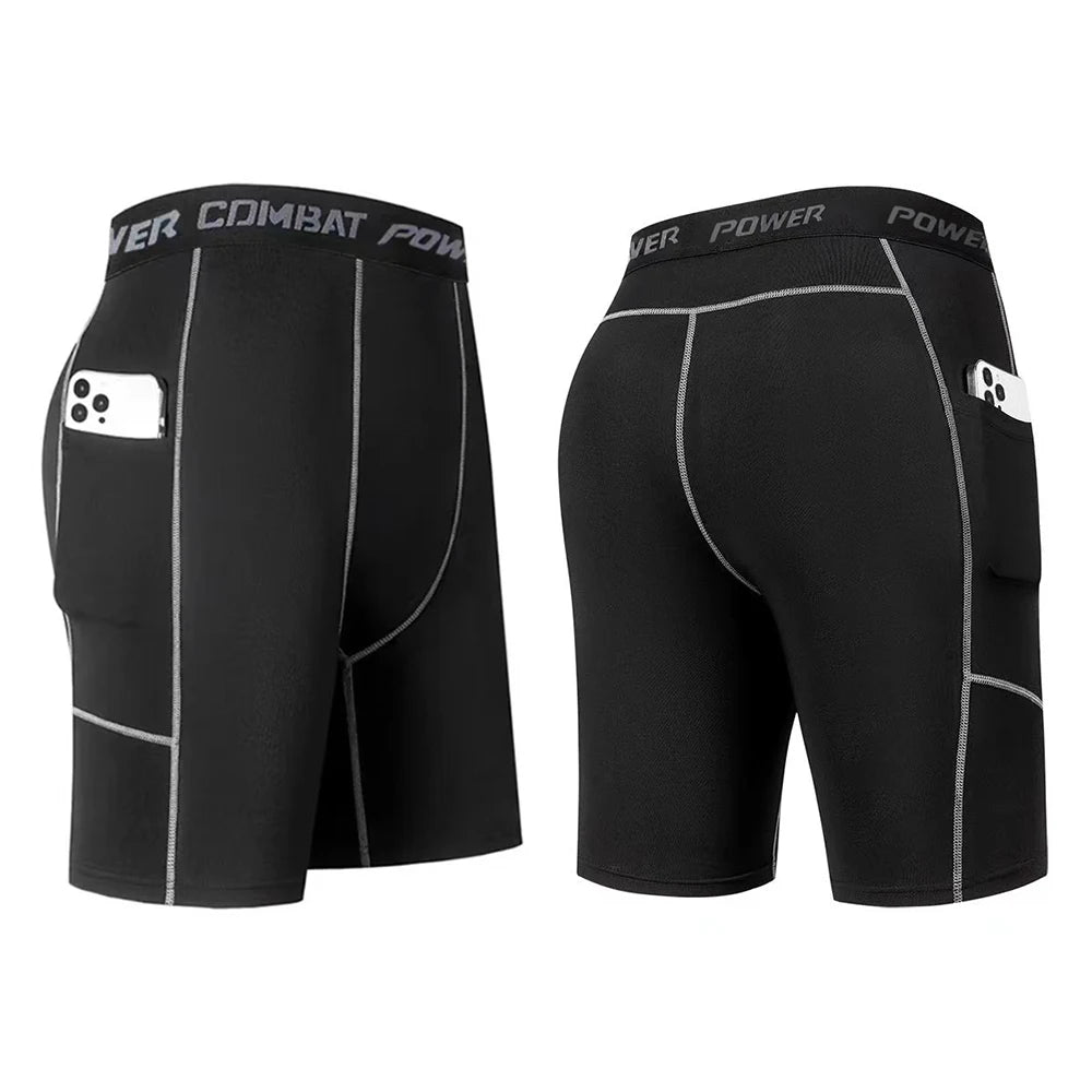 Power Combat High Performance Compression Shorts With Pocket - ATSProducts