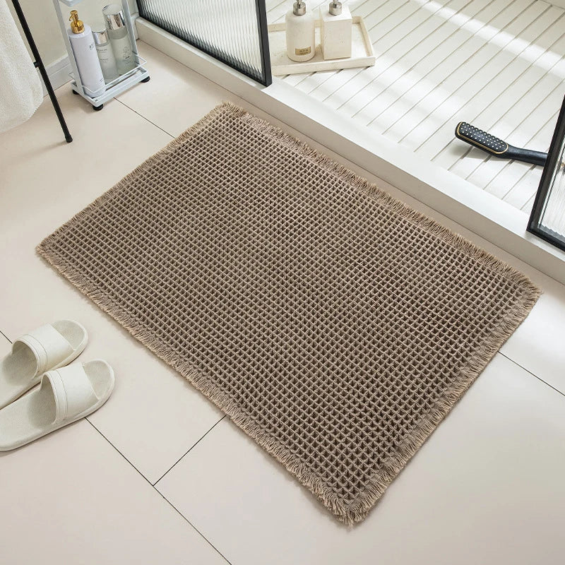 Absorbent Waffle Non-Slip Bath Mat - ATSProducts
