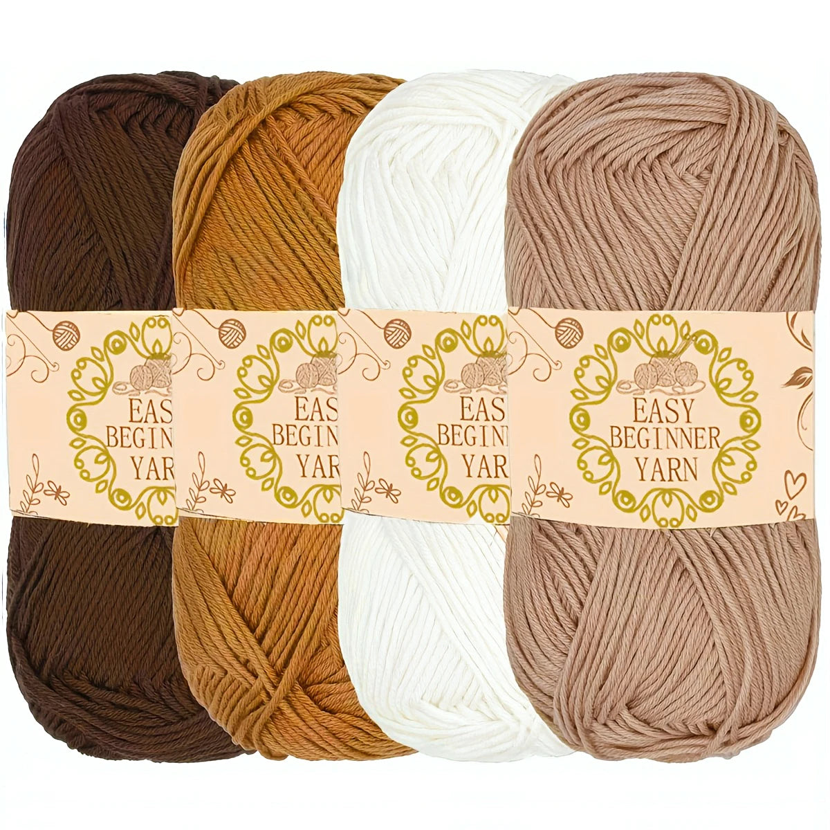 4 Packs Of 50G 4-strand Acrylic Yarn - ATSProducts