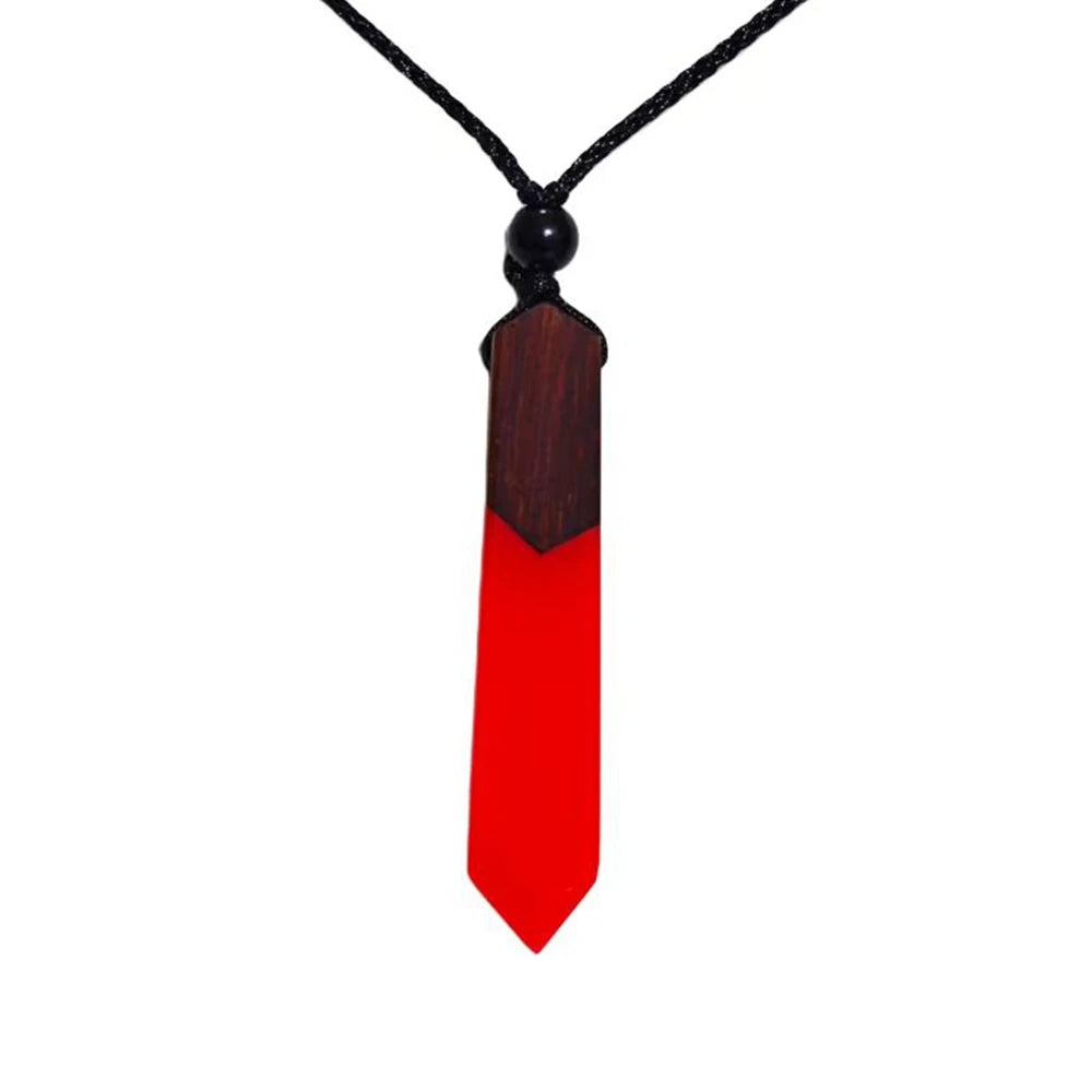 Miaiti Geometric Handcrafted Wood & Resin Pendant - ATSProducts