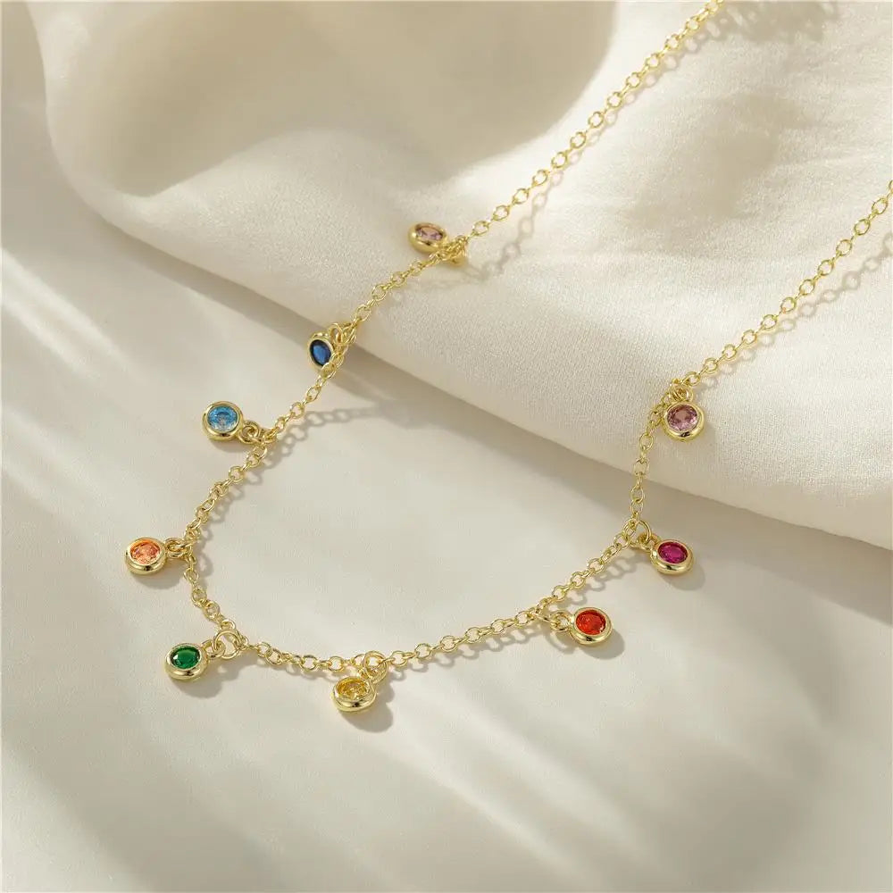 Aide French Round Zirconium Necklace - ATSProducts