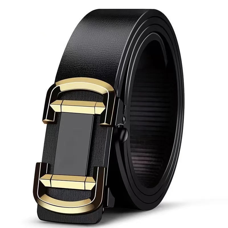 Genuine Leather Automatic Buckle Belt - ATSProducts