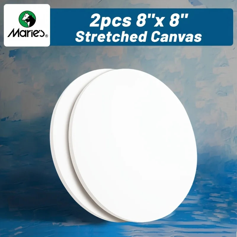 Small Round Stretched Painting Canvas - ATSProducts