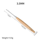 3-12mm Solid Wood Handle Crochet Hooks - ATSProducts