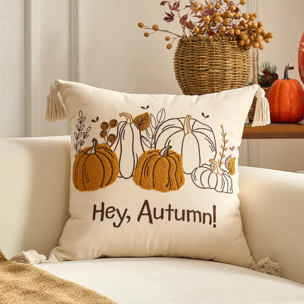 1PC Fall Maple Leaf Pumpkin Pillowcase - ATSProducts