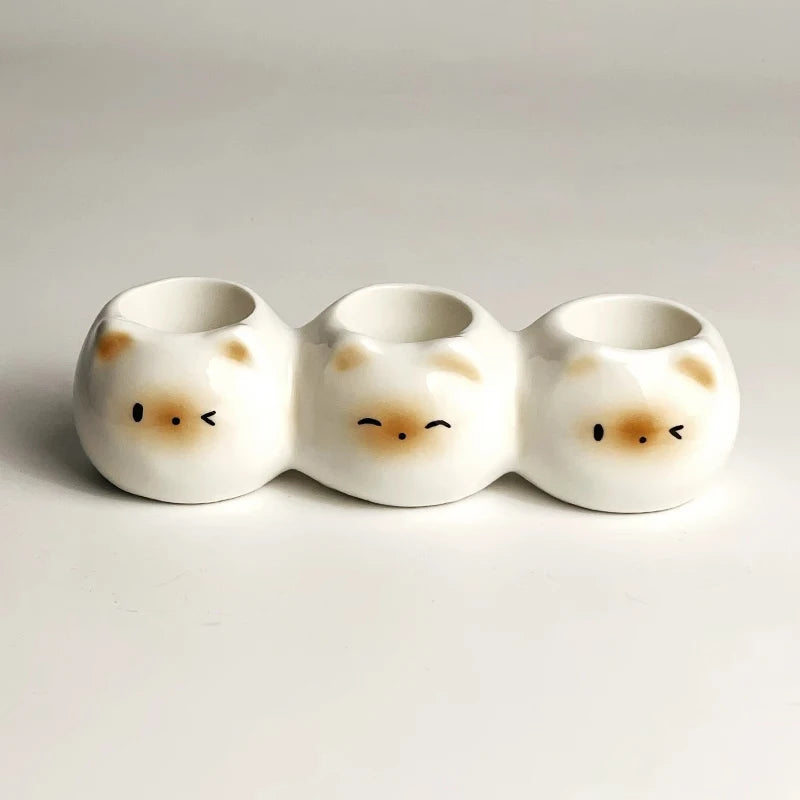Cat Ceramic Toothbrush Holder - ATSProducts