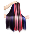 WIGSIN Synthetic 60cm 5Clip Long Straight Hair Extension - ATSProducts