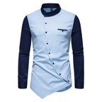 Favocent Long Sleeve Diagonal Button Shirts - ATSProducts