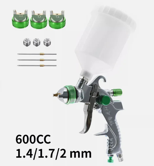 1.4MM~2.0MM Nozzle Auto Paint Air Spray Gun Kit Gravity Feed - ATSProducts