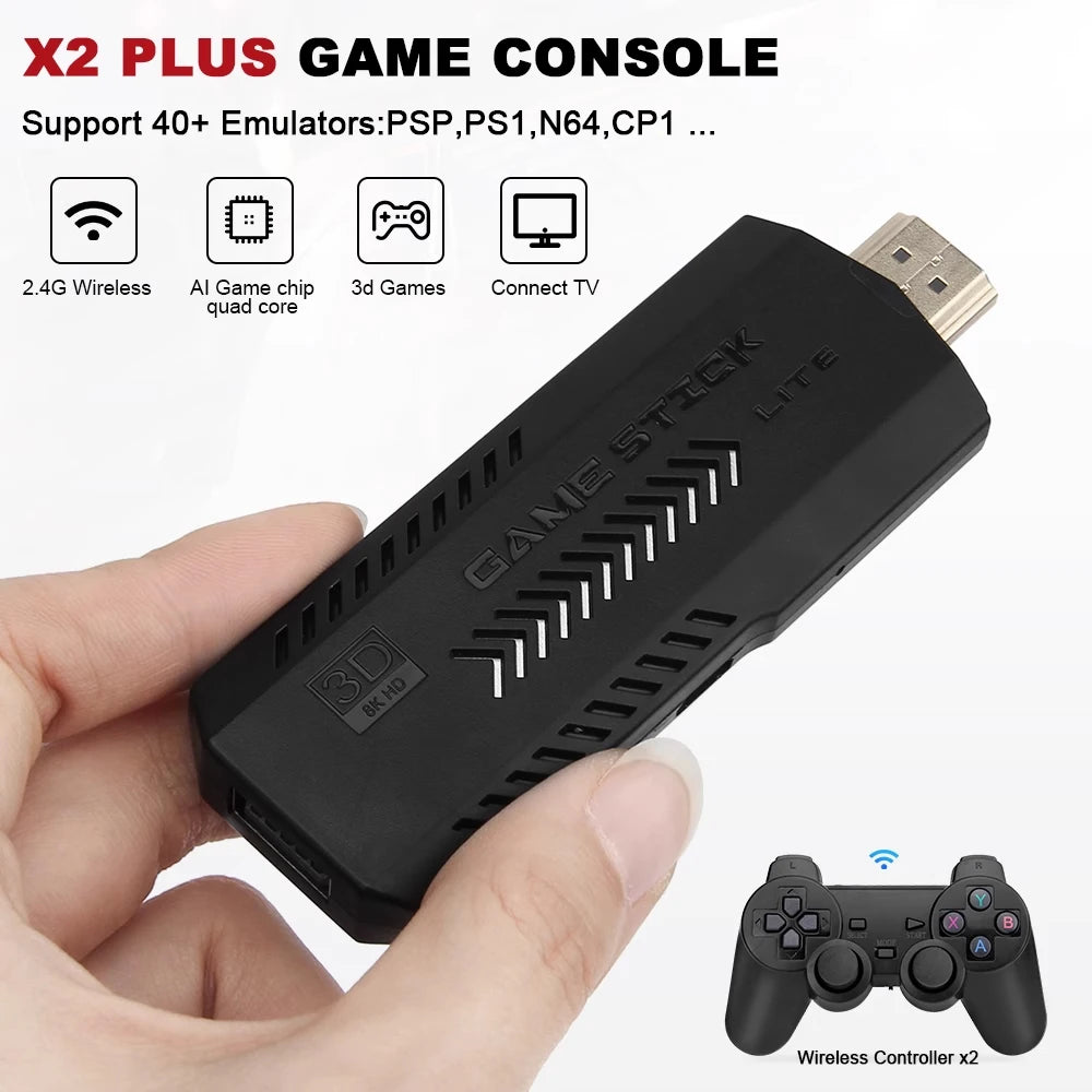 Boyhom 256G 58,000 Games GD10 Plus Game Stick 4K HD Video Game Console - ATSProducts