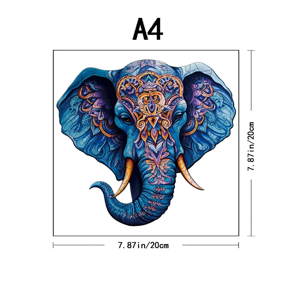 ABToys Puzzle Wooden Elephant Puzzle - ATSProducts
