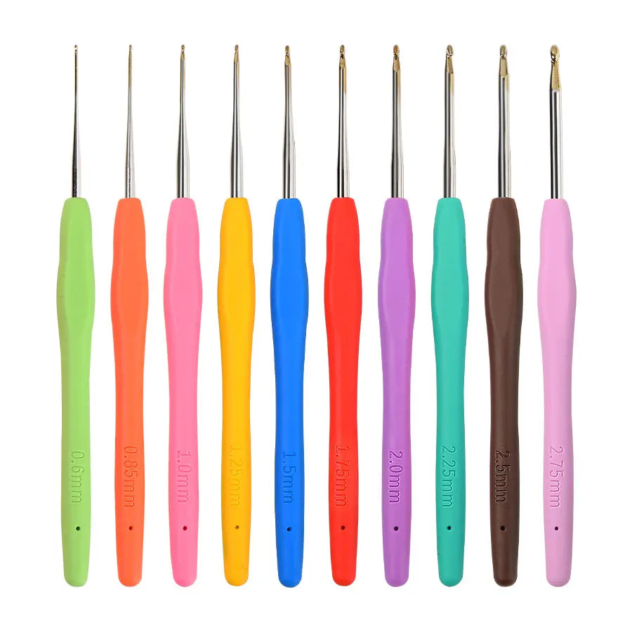 KoKnit 10pcs Crochet Hooks Kit 0.6mm - 2.75mm - ATSProducts