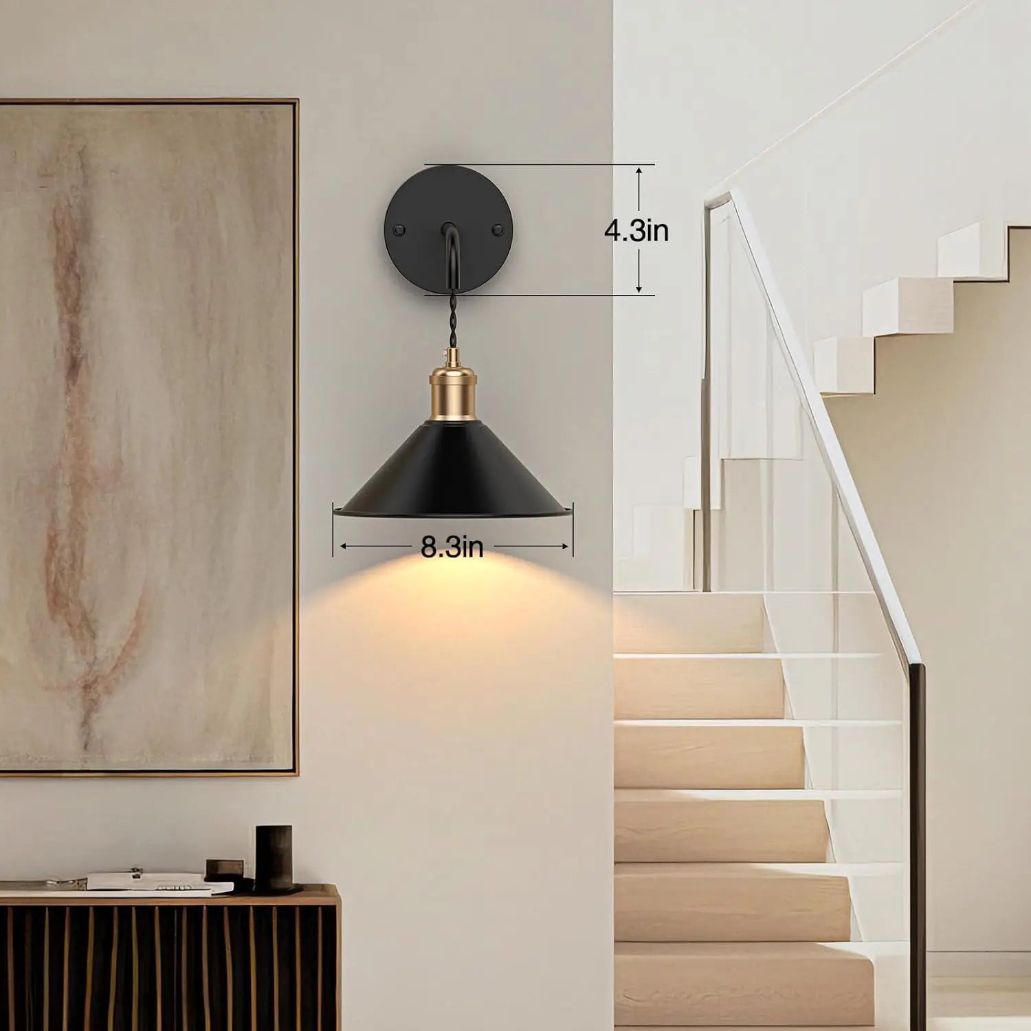 Wall Sconce Set of 2 5000mAh Rechargeable High Brightness 3 Colors With Remote - ATSProducts