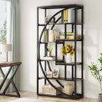 Little Tree Industrial 5-Tier Etagere Bookcase, 70.8 inch - ATSProducts
