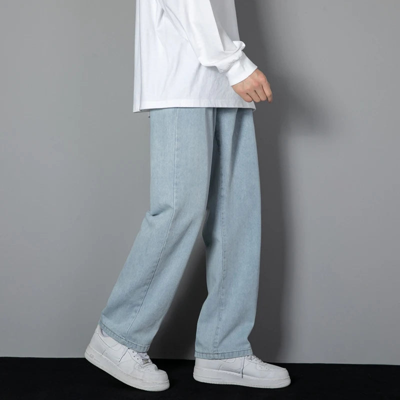 Men's Korean Style Long Jeans - ATSProducts