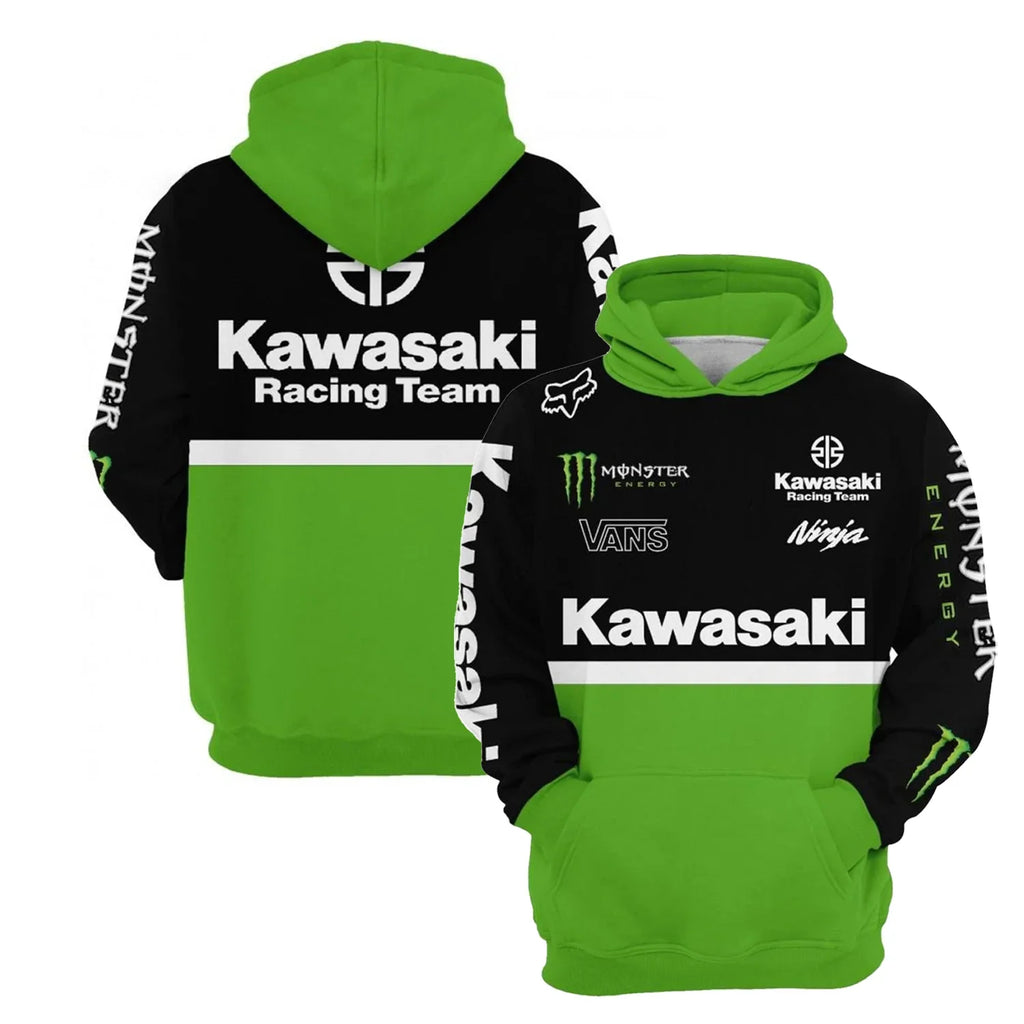 Kawasaki Racing Team Parker 3D Hoodie - ATSProducts