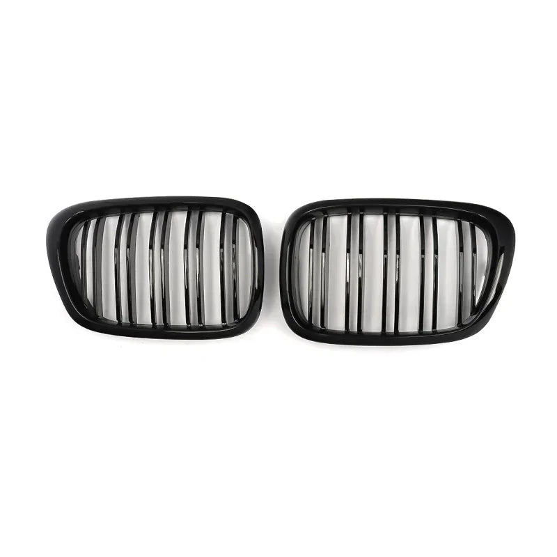 MagicKit Gloss Black Front Kidney Grilles For BMW E39 525 528 530 535 M5 1999-2003 - ATSProducts