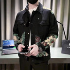 Turn-down Collar Embroidered Jacket - ATSProducts