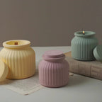 Round Candle Jar Mold with Lid - ATSProducts