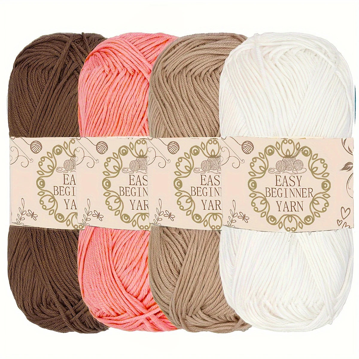 4 Packs Of 50G 4-strand Acrylic Yarn - ATSProducts