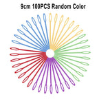 Vibratite 100PCS Mixed Color 5.5-15cm Plastic Knitting Needles - ATSProducts