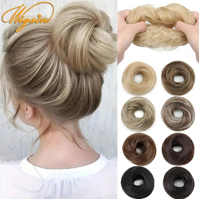 WIGSIN Synthetic Messy Dount Hair Bun - ATSProducts