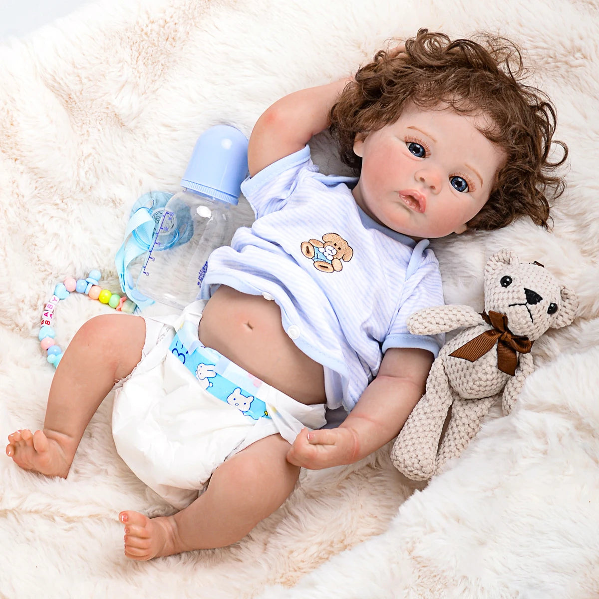BRASTOY Reborn Painted Realistic Baby Doll 48cm - ATSProducts