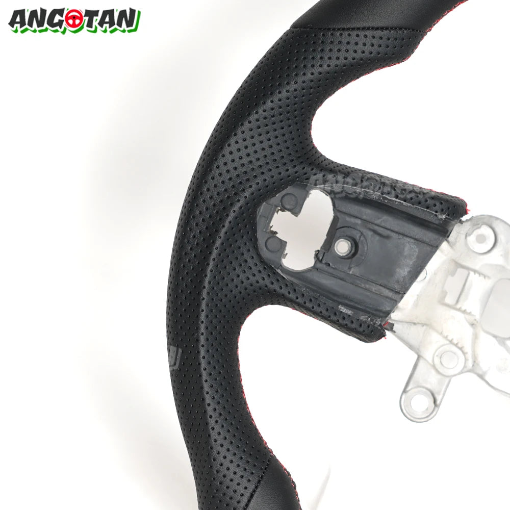 Angotan Full Leather Car Steering Wheel Perforated For Jeep Wrangler JL 2018-2023 Models - ATSProducts