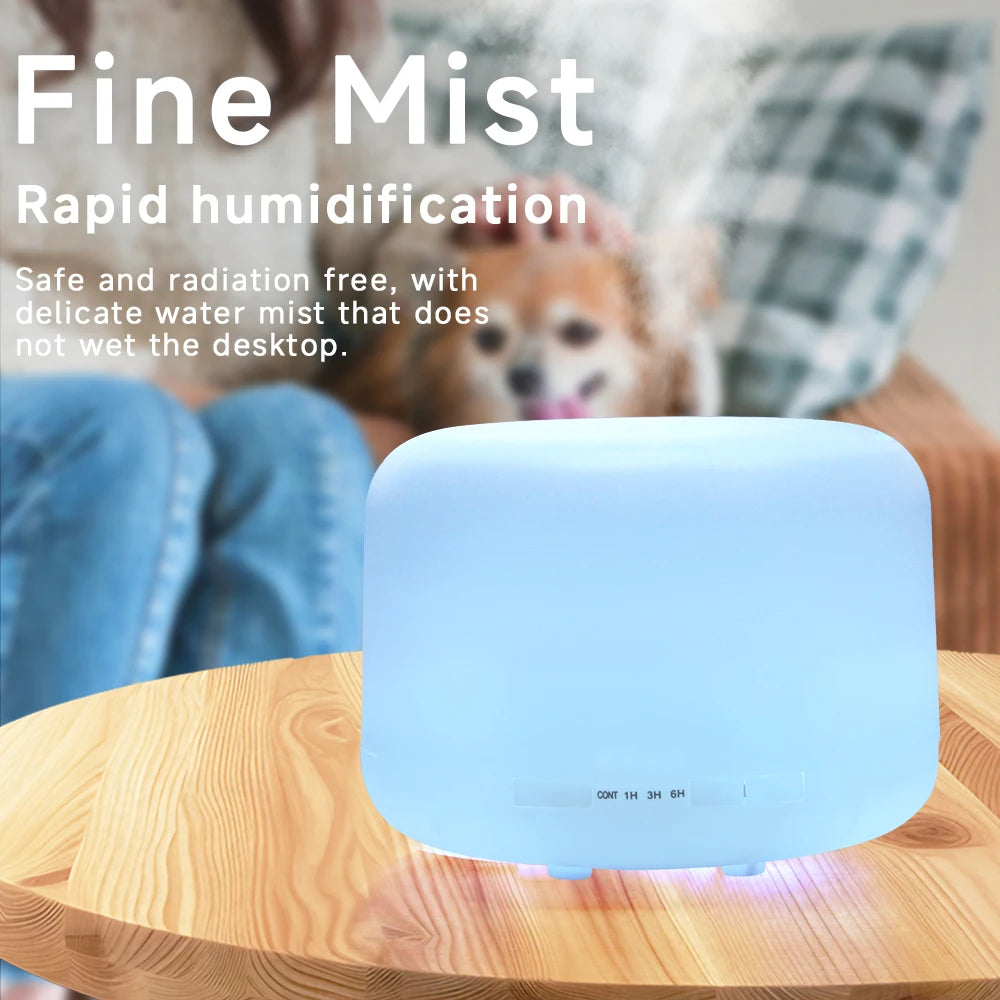 Air Humidifier Essential Oil Diffuser 500ML Ultrasonic Cool Mist Maker USB - ATSProducts