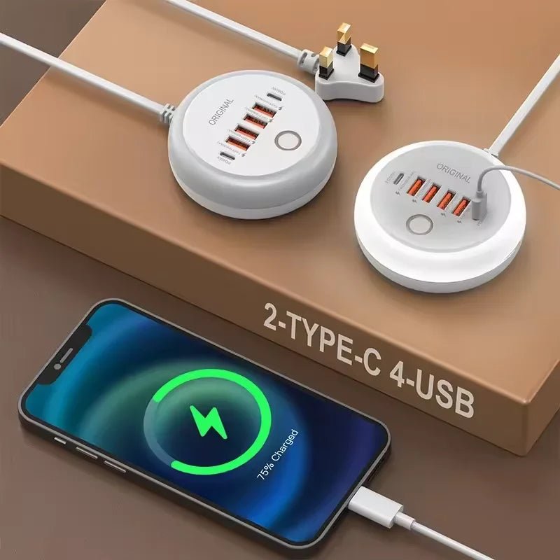 USB C Plug - in Charger Total 50W Multi - Port - ATSProducts