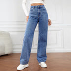 Owner Girl High-Waist Straight-Leg Jeans - ATSProducts