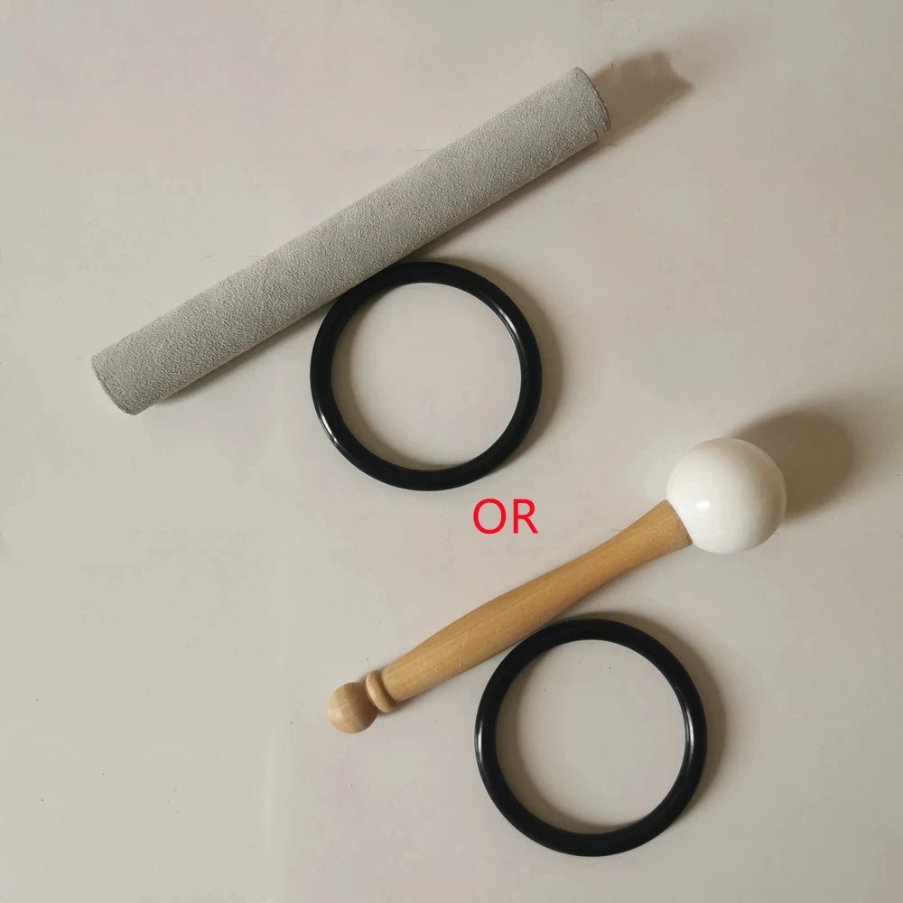 Rainbow Quartz Chakra Bowl for Yoga Meditation 8 inch A Note Third Eye Chakra - ATSProducts