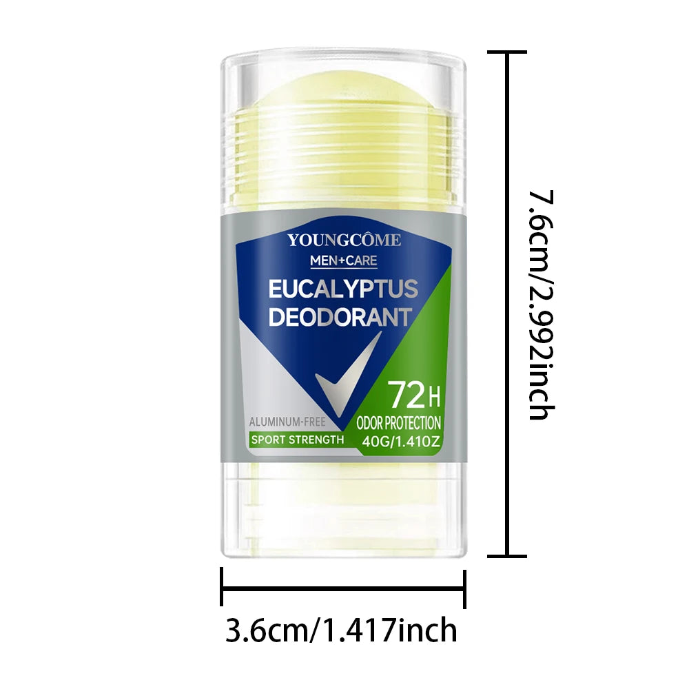 Deodorant for Men Roll-on Bottle Reduce Sweating Odor Remover Underarm Body Deodorant Stick Fast Dry Lasting Portable Refresh - ATSProducts