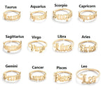 12 Constellation Adjustable Rings
