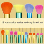 15Pc Makeup Brushes