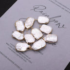 Large Square Natural Freshwater Pearl Pendants - ATSProducts