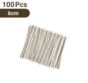 100pcs 6-20cm Waxed Cotton Candle Wicks - ATSProducts