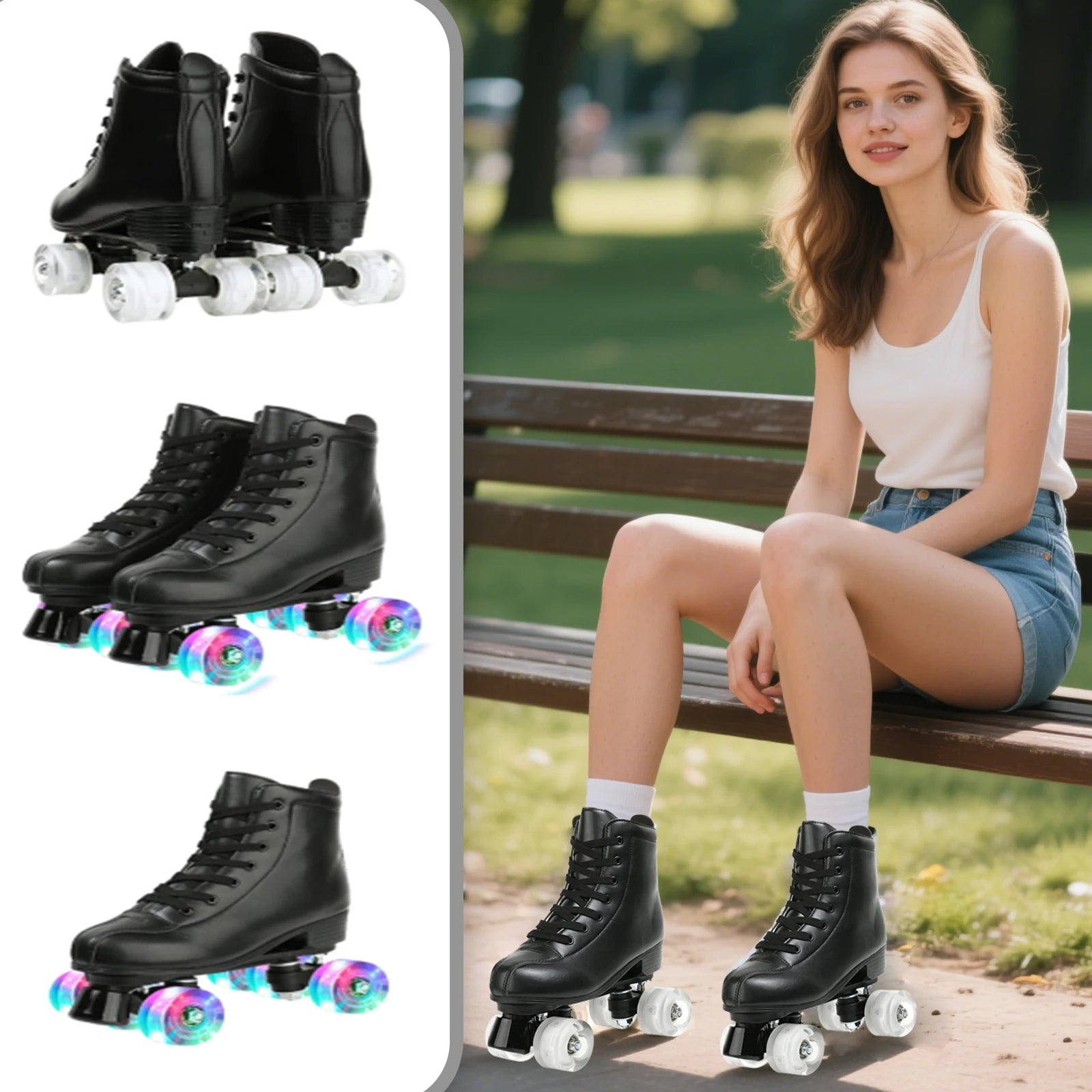 YYW Pu Leather Roller Skates - ATSProducts