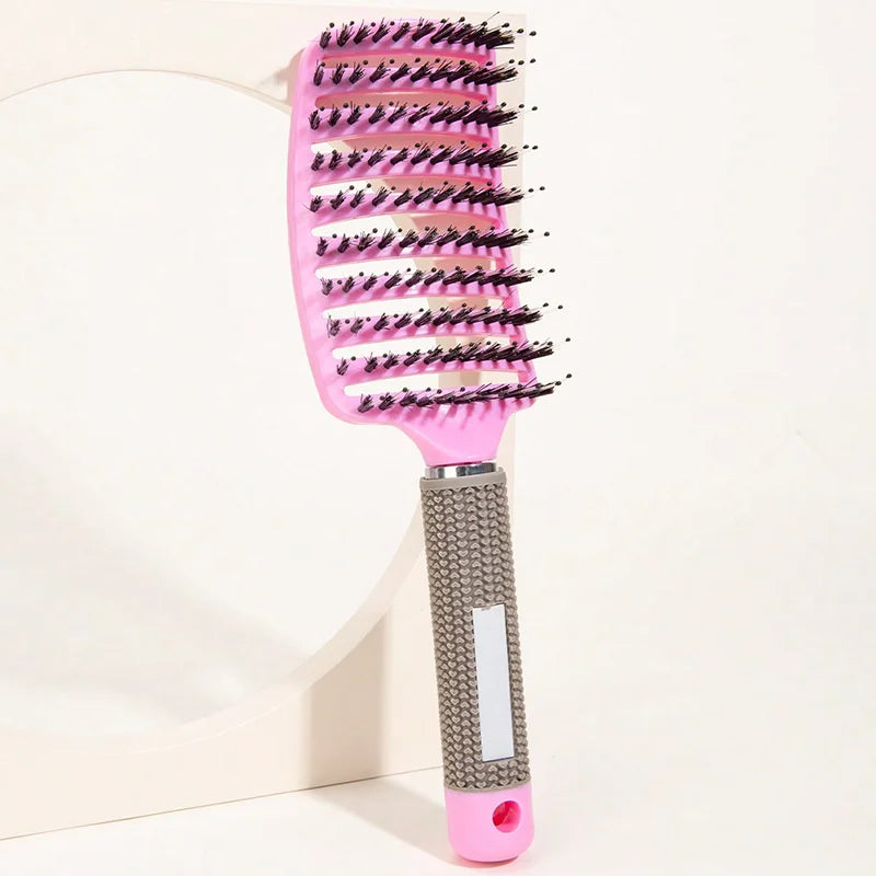 Boar Bristle & Nylon Scalp Massage Hairbrush