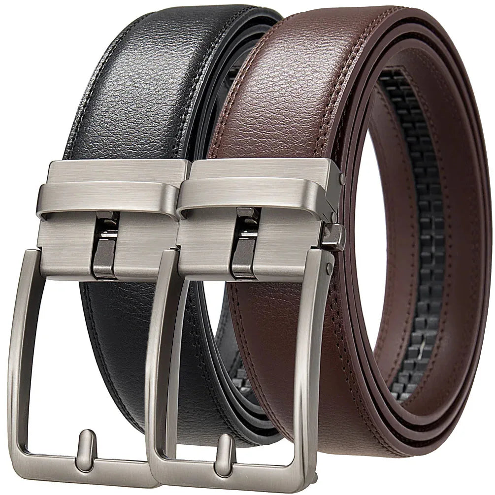 Automatic Buckle Genuine Leather Belts - ATSProducts