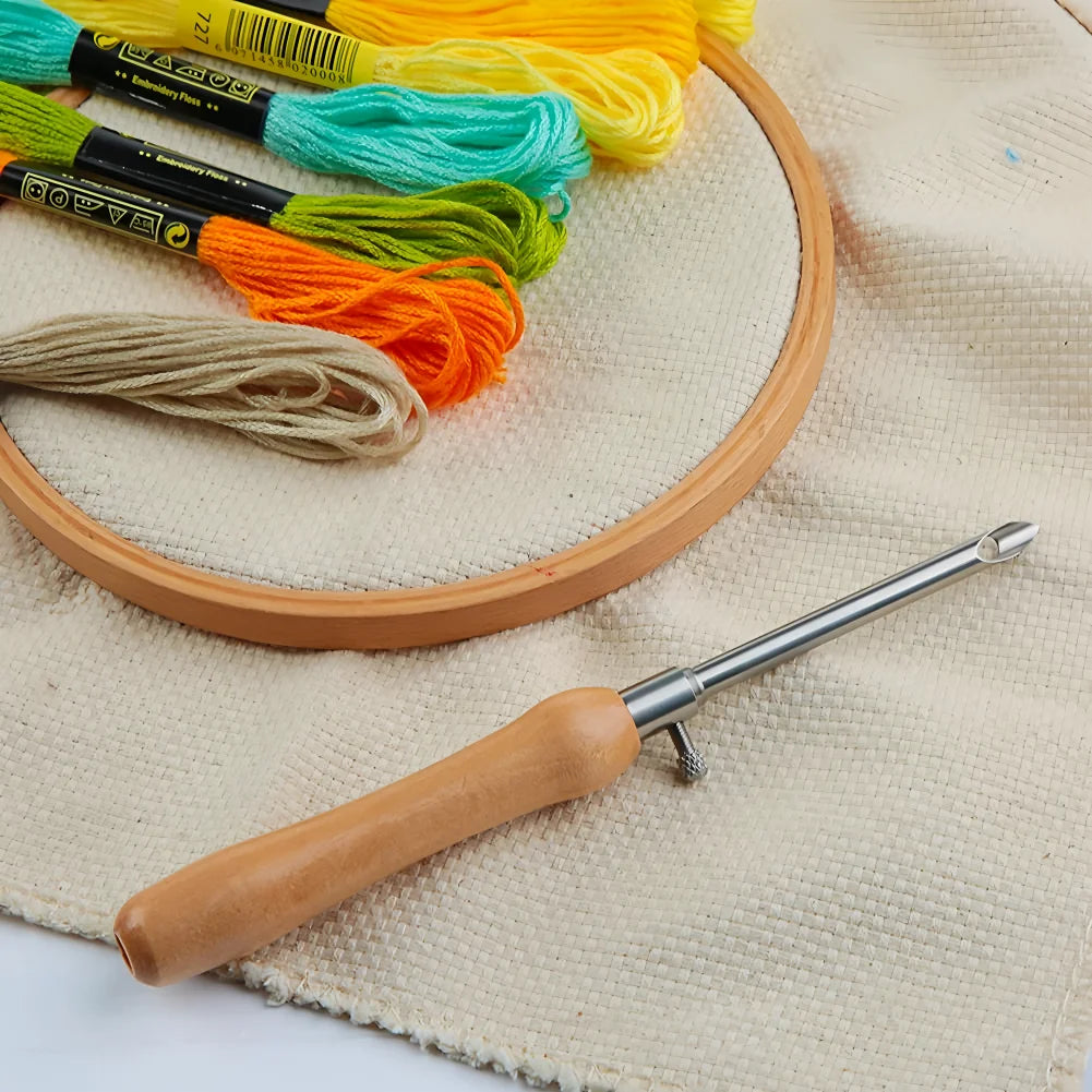 Wooden Handle Embroidery Punch - ATSProducts